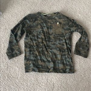 Boys camo long sleeve shirt